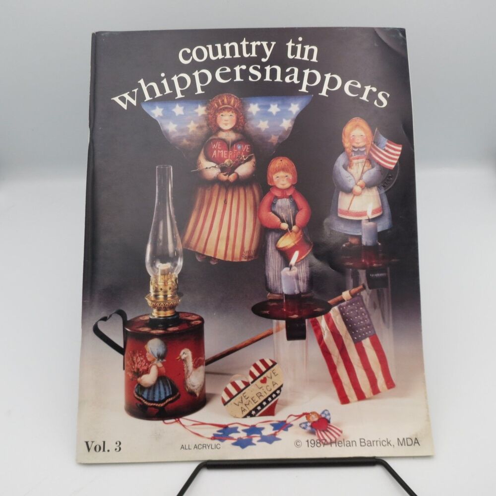 Country Tin Whippersnappers Vol 3 Helan Barrick 1987 Folk Art Painting Patterns